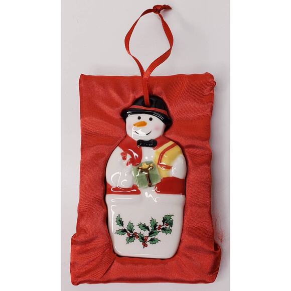 NIOB SPODE Christmas Tree MR SNOWMAN ORNAMENT - Picture 3 of 5